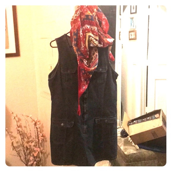 ASOS Denim jumper play suit romper - Picture 2 of 5